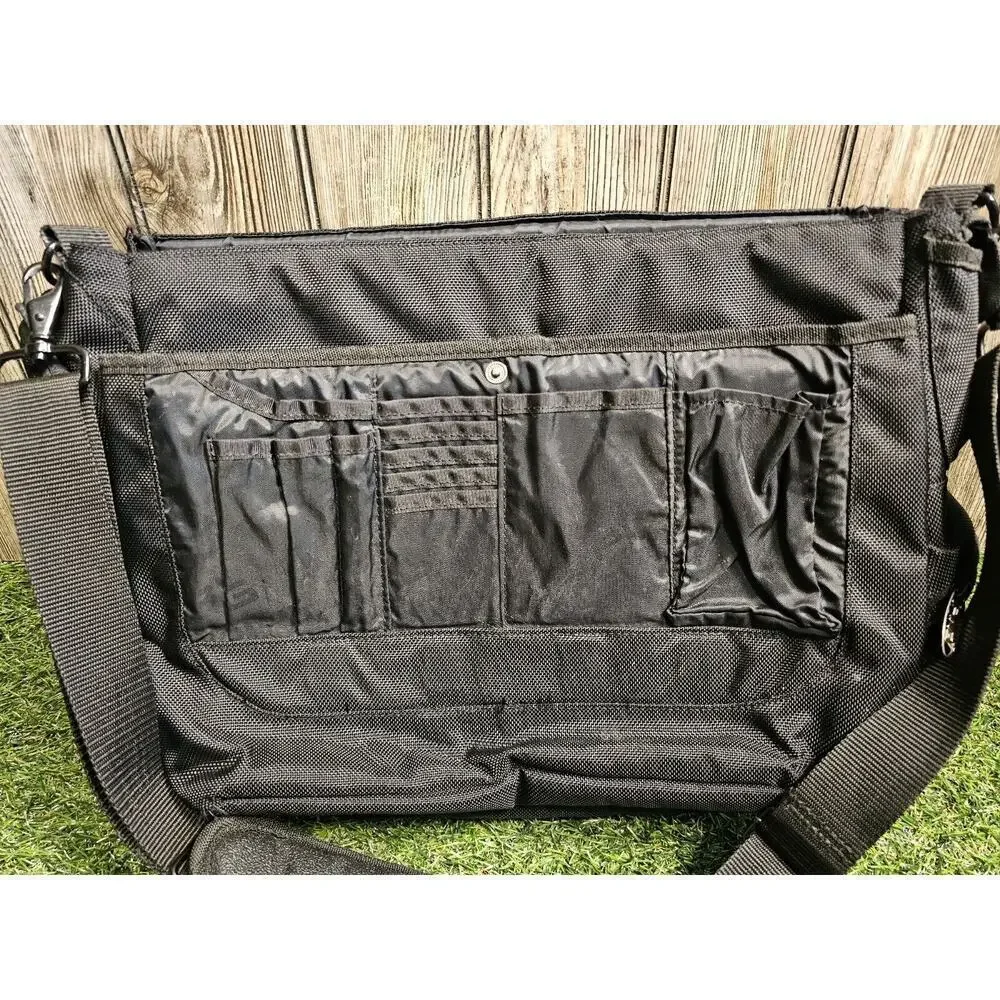 Ping Laptop Shoulder Messenger Bag Black Gray 18